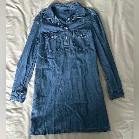 GAP Western Denim Mini Dress - Picture 5 of 10